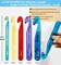 5 Large Crochet Hook,25mm 20mm 18mm 15mm 12mm Size Crochet Hook, Large Crochet Hook for Chunky Yarn,24PCS Big Crochet Hook,10mm-25mm Crochet Hook with Case (Colourful)